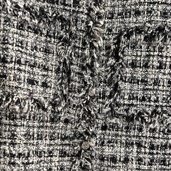 Authentic CHANEL 04P Fringe Texture Boucle Jacket Size 40/6 - Picture 2 of 5